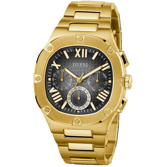 Guess Reloj multifunción para hombre tono dorado
