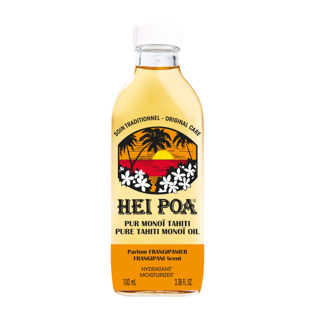 Hei Poa, Pure Thaiti Manoi, Moisturising, Frangipani, Body Oil, 100 ml