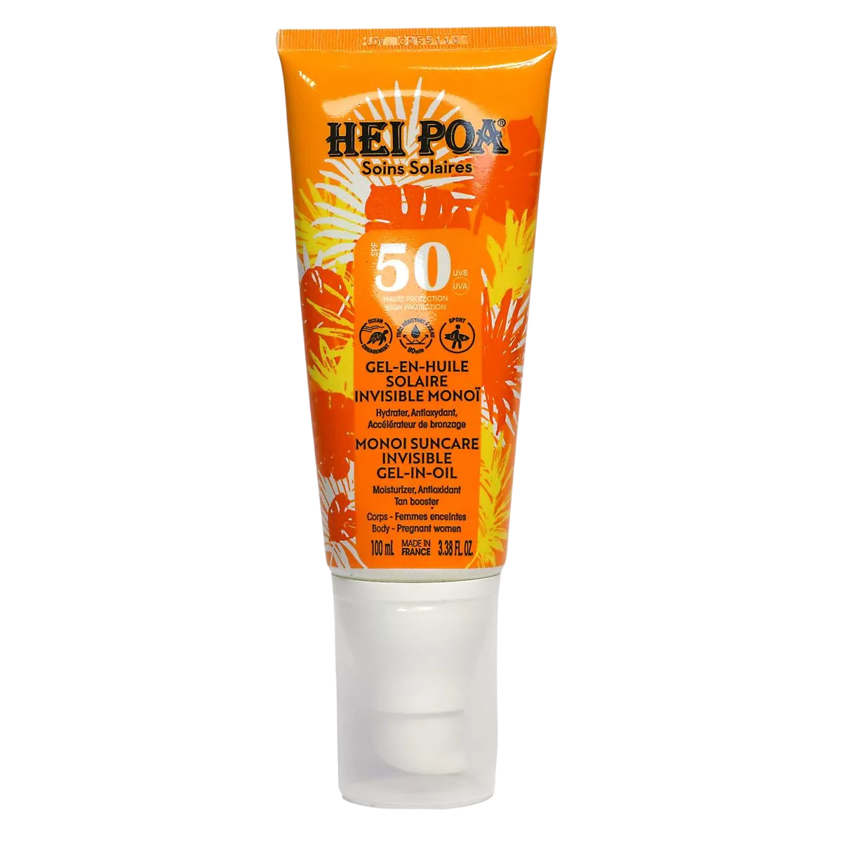 Hei Poa, Suncare, Sun Protection, Sunscreen Gel, SPF 50, 100 ml