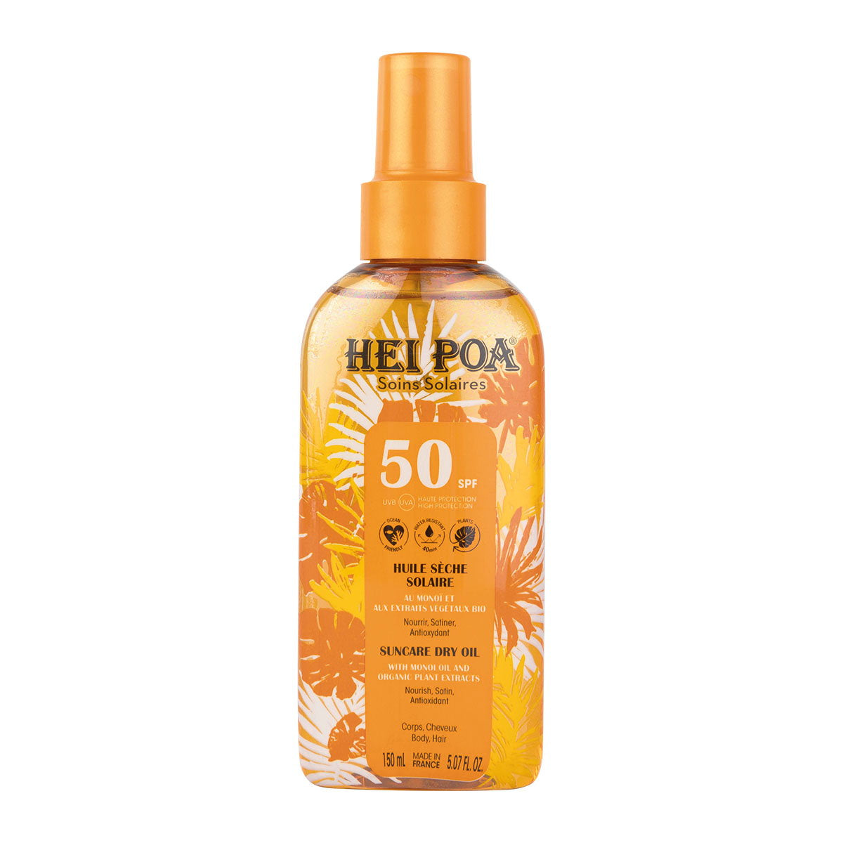 Hei Poa, Suncare, Sun Protection, Sunscreen Spray, SPF 50, 150 ml