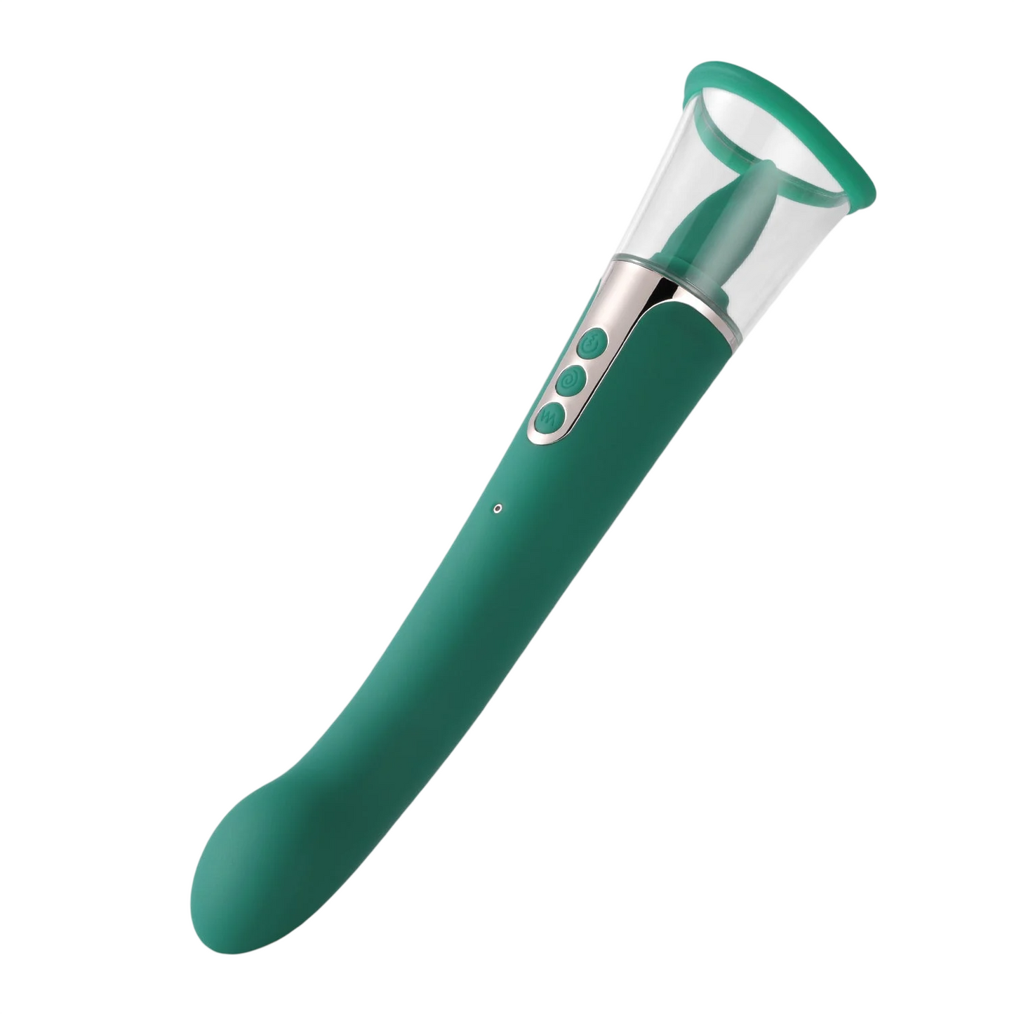Honey Play Box, Succion, Clit Suckers, G Spot Vibrator & Clit Licking Tongue 3-In-1, 9 Vibrating + 9 Licking + 3 Sucking Modes, USB Rechargeable, Silicone+ABS, 18.00 × 13.00 × 6.50 cm, Pine Green