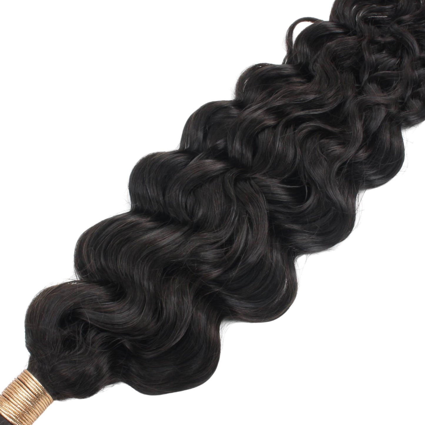Beach Wave Bulk 100% Human Braiding Hair Luxegan