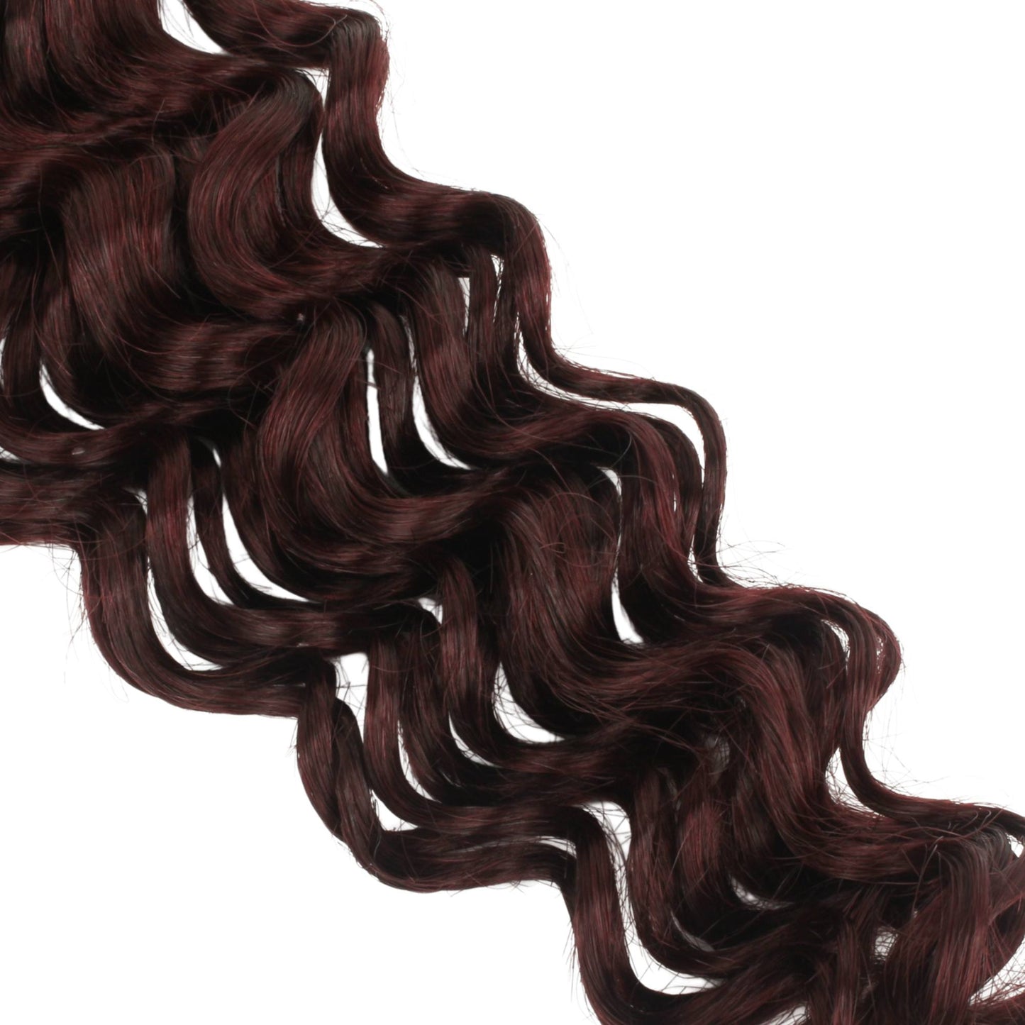 Burgundy Deep Wave Color 99J Bulk 100% Human Braiding Hair Luxegan