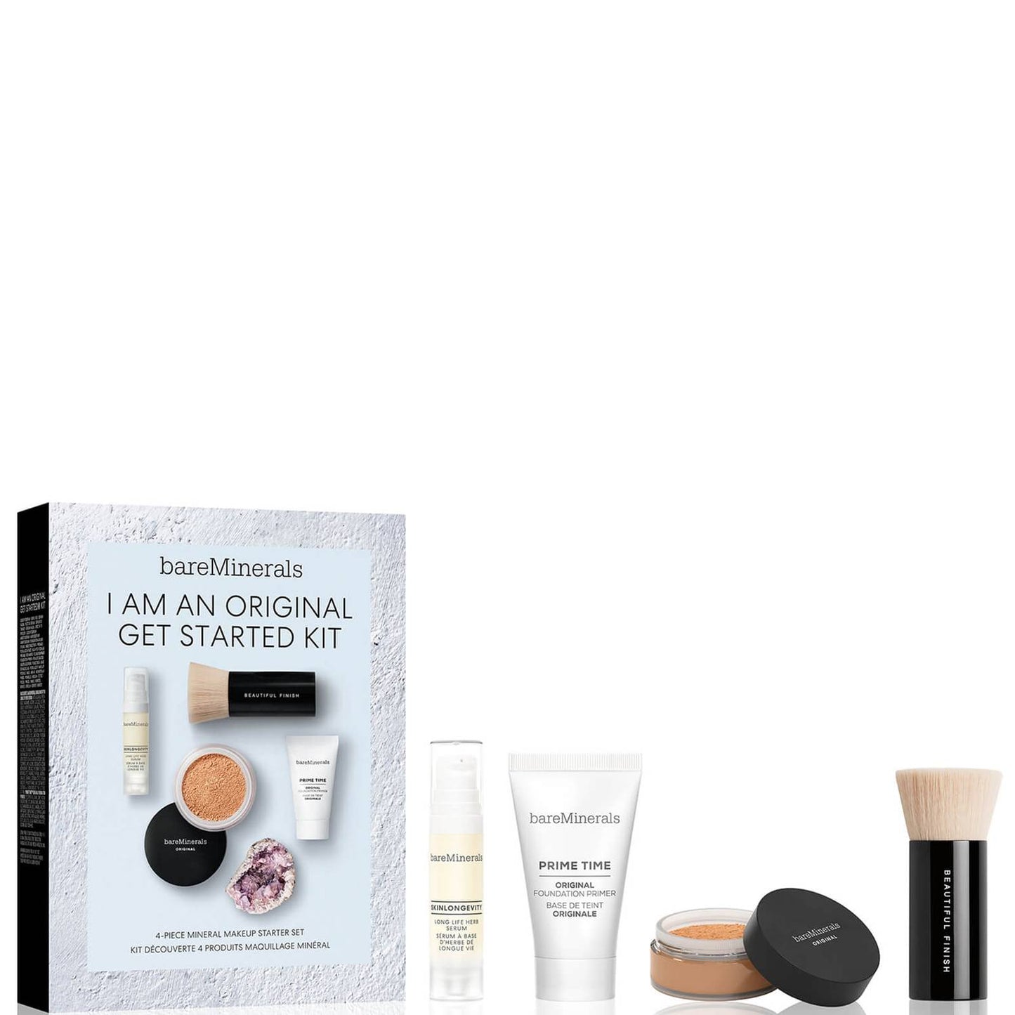 I Am An Original Set BareMinerals: Prime Time, Vitamin E, Smooth Wear, Foundation Primer, Golden Tan, 15 ml +