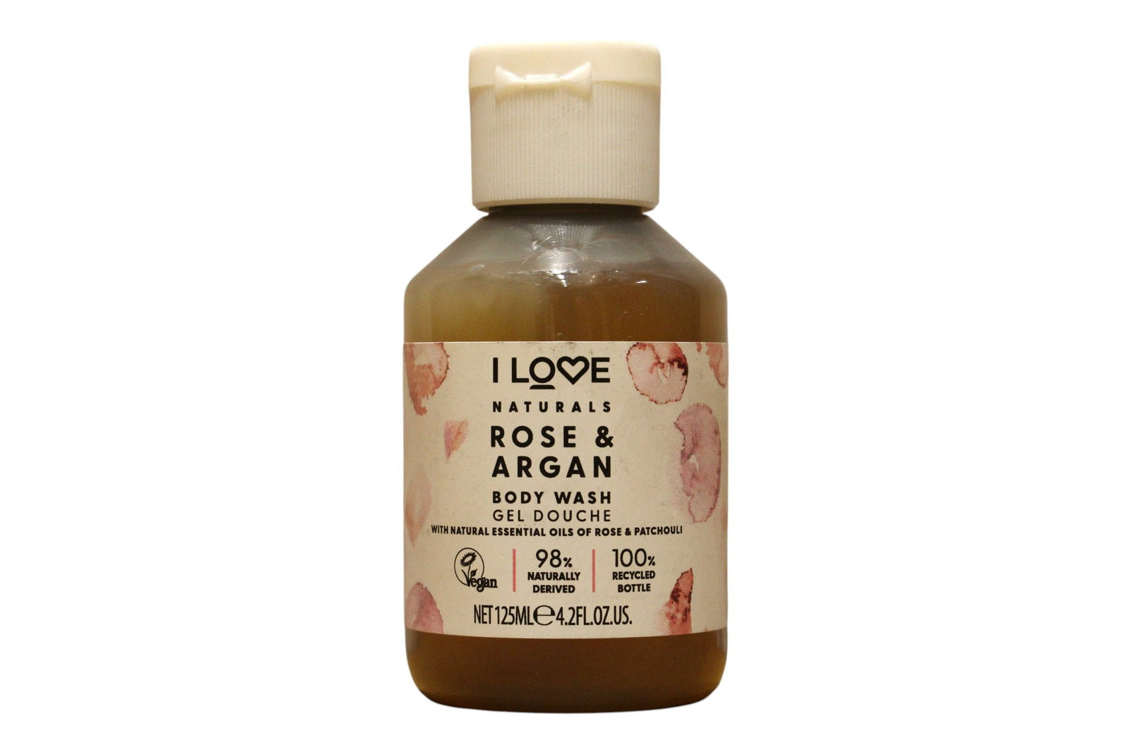 I Love, Naturals Collection, Vegan, Rose & Argan, Hydrating, Shower Gel, For All Skin Types, 125 - view 2