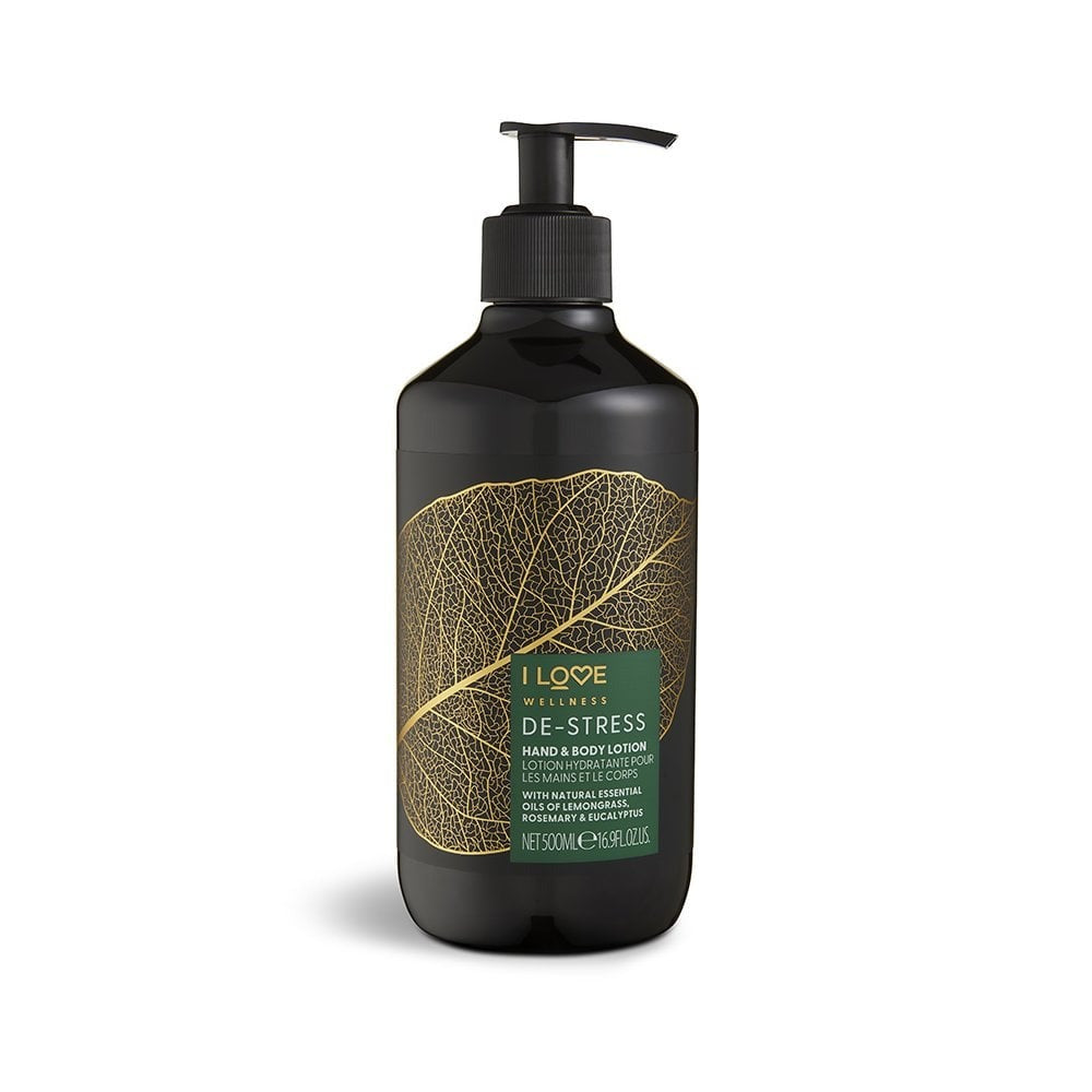 I Love, Wellness De-Stress, Vegan, Moisturizing & Softening, Rosemary, Eucalyptus & Lemongrass, Lotion, For