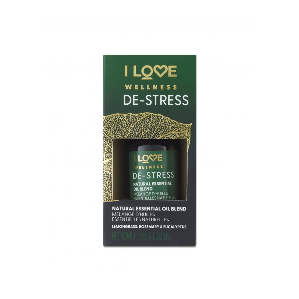 I Love, Wellness De-Stress, Lemongrass, Rosemary, Rucalyptus and Lavandin, Essential Oil, 10 ml - view 2