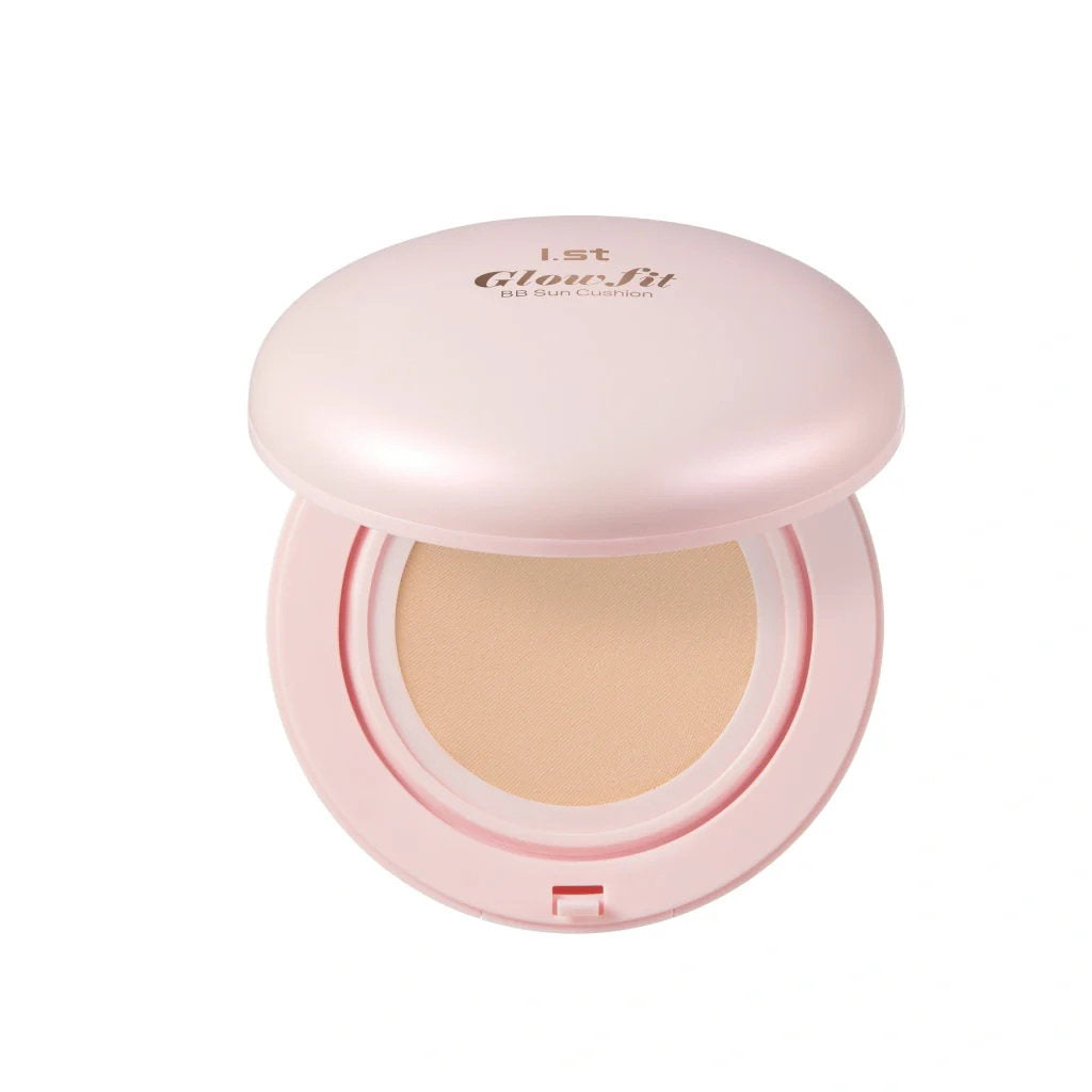 I.ST, Glow Fit BB Sun Cushion, Brightening & Illuminating, BB Compact Cream, 01, Pure, SPF 50, 12 g