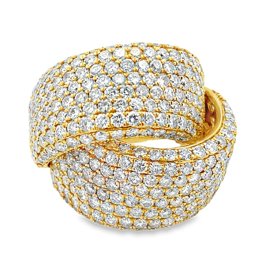 Anillo de diamantes de 5.65 ct, oro amarillo de 18 KT