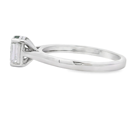 Diamante natural de laboratorio cultivado de .50ct Oro Blanco de 10KT