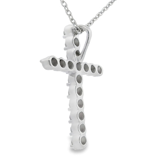 Dije Cruz Religiosa de Plata Fina de 0.50 ct