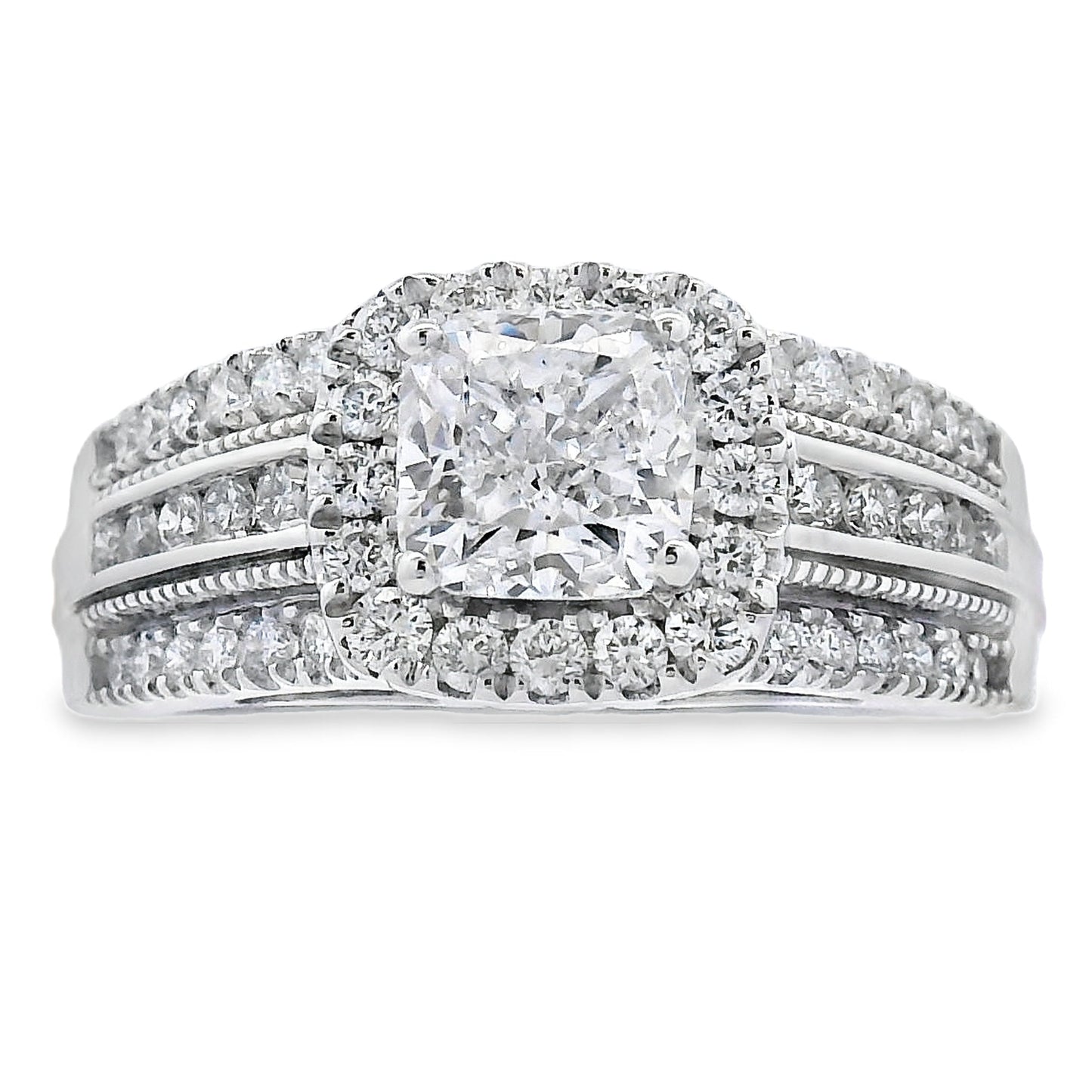 1.53ct Lab Grown Diamond Eng Only 10KT White Gold