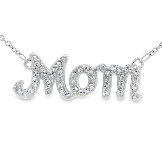 Colgantes de moda de plata esterlina con diamante de .25 qt