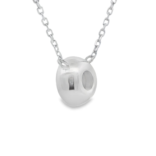 Colgante de plata de ley con diamante natural de laboratorio de 0,25 ct