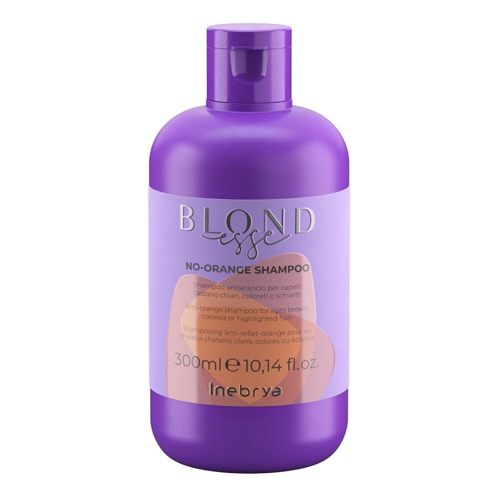Inebrya, Blondesse No-Orange, Hair Shampoo, Neutralizing Orange Tones, 300 ml
