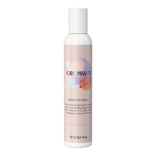 Inebrya, Ice Cream Dry-T, Hair Leave-In Conditioner, Hydrating, 200 ml