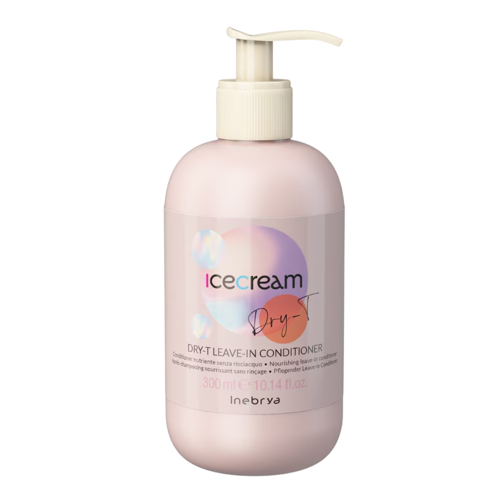 Inebrya, Ice Cream Dry-T, Hair Leave-In Conditioner, Nourishing, 300 ml