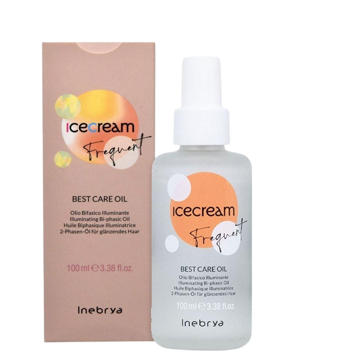 Inebrya, Ice Cream Frequent, Hair Oil Treatment, Frizz Control, 100 ml