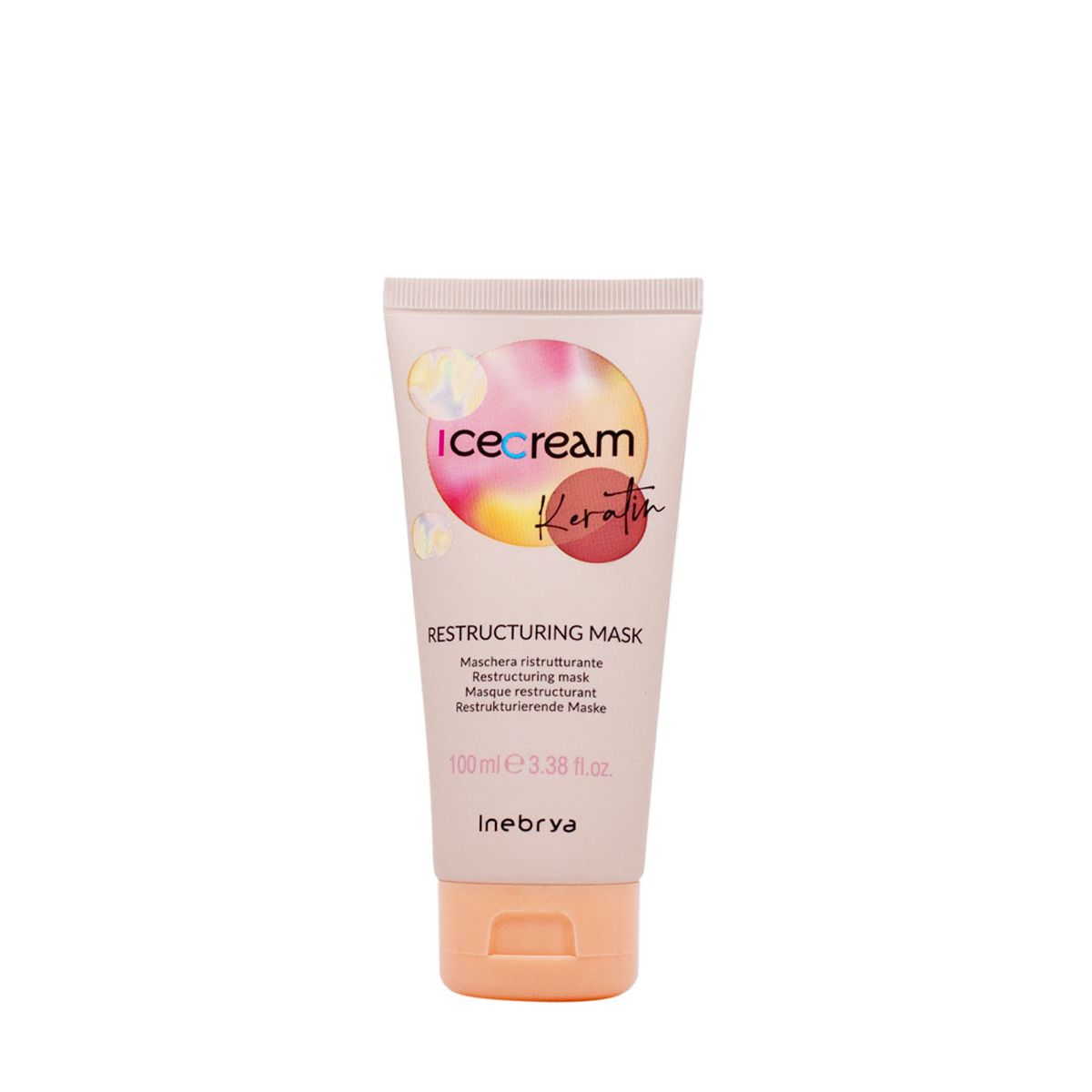 Inebrya, Ice Cream Keratin, Hair Shampoo, Restructuring, 100 ml