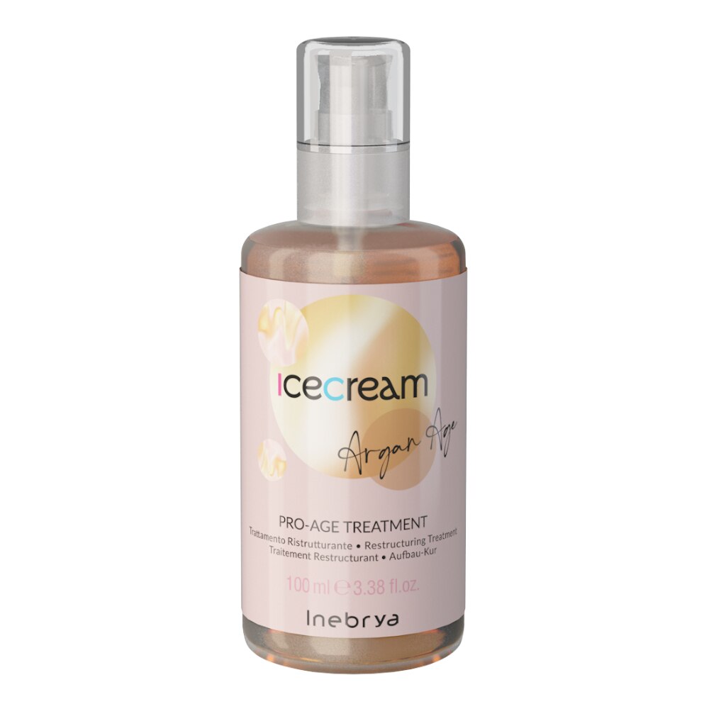 Inebrya, Ice Cream Pro-Age, Argan Oil, Hair Oil Treatment, Restructuring, 100 ml