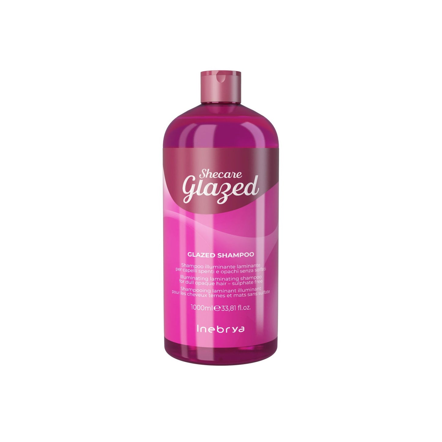 Inebrya, Shecare Glazed, Hair Shampoo, Moisturising & Illuminating, 1000 ml