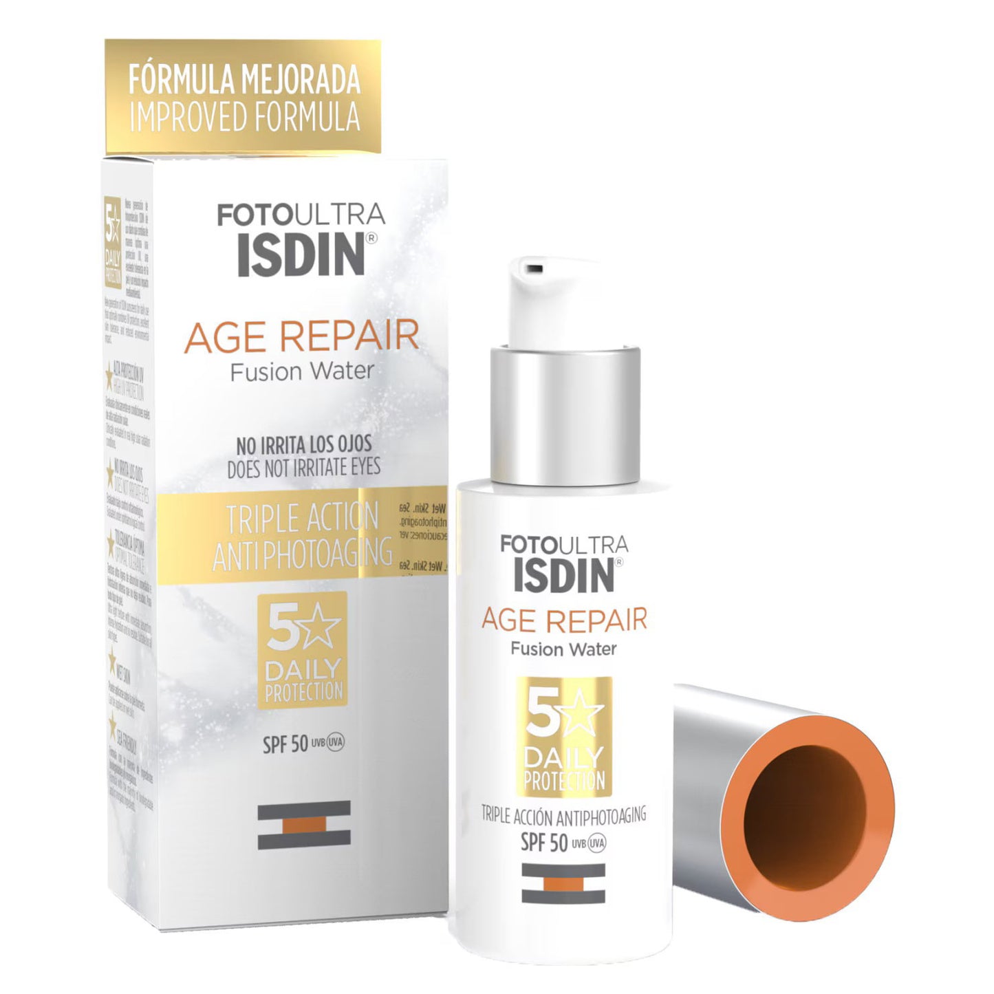 Isdin, Fotoultra Age Repair Fusion Water, Sun Protection, Day, Cream, For Face, SPF 50, 50 ml