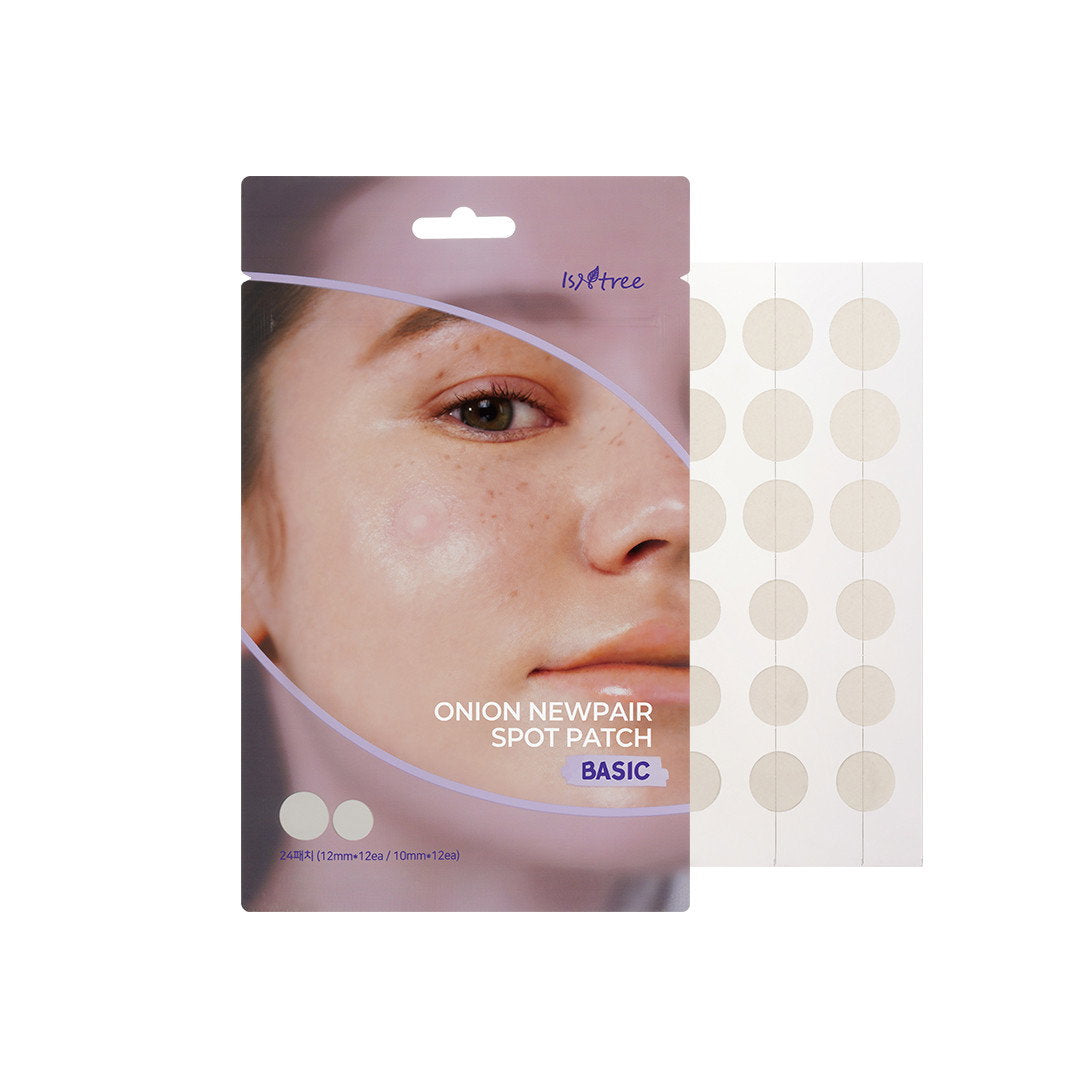Isntree, Onion Newpair Spot Patch, Acne Treatment, As needed, Local Treatment Patch, For Face, 24 pcs