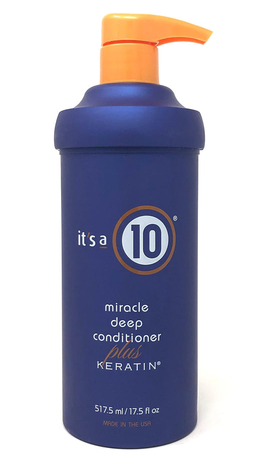 It's a 10, Miracle Deep Plus Keratin, Hair Conditioner, For Repairing, 517.5 ml
