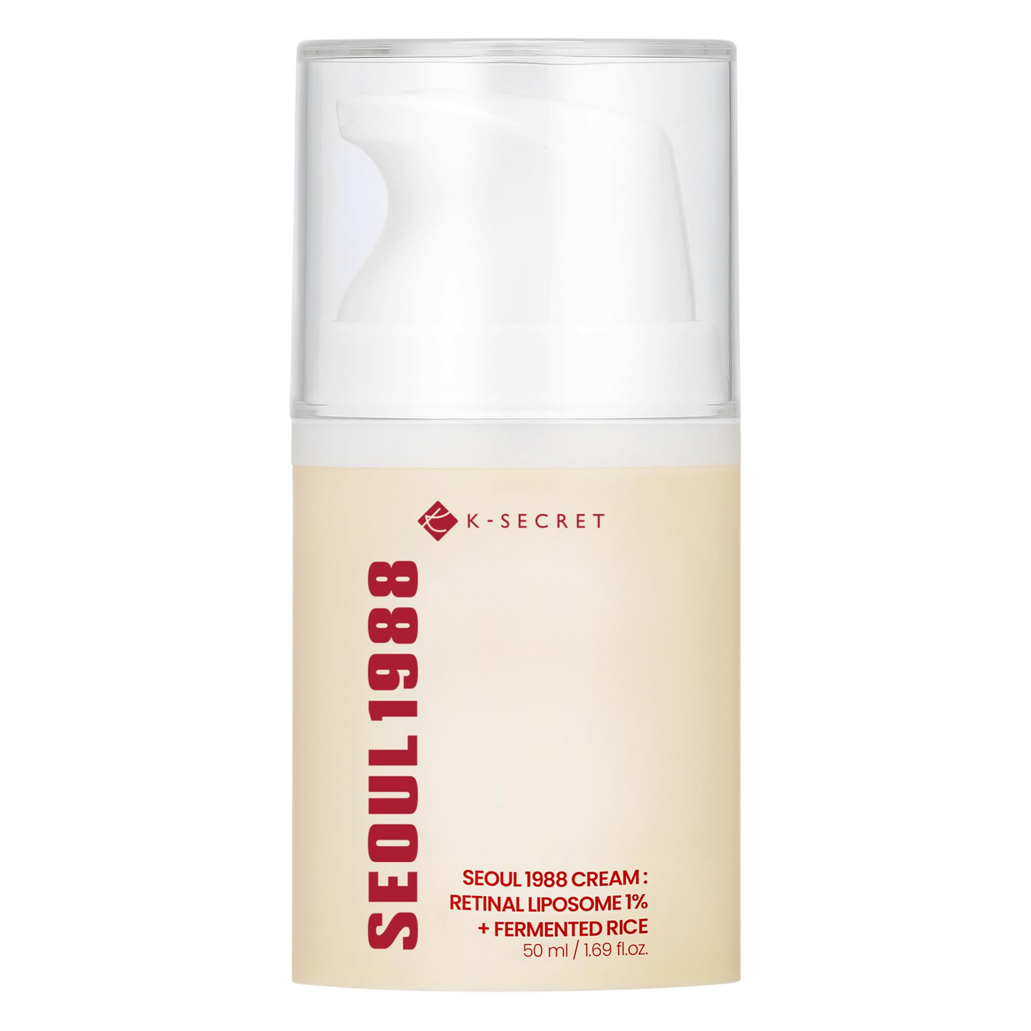 K-Secret, Seoul 1988, Retinal Liposome + Fermented Rice, Anti-Wrinkle, Cream, For Face, 50 ml