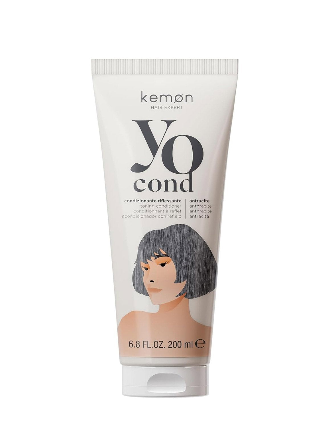 Kemon, Yo Anthracite Coloring, Hair Colour Conditioner, 200 ml