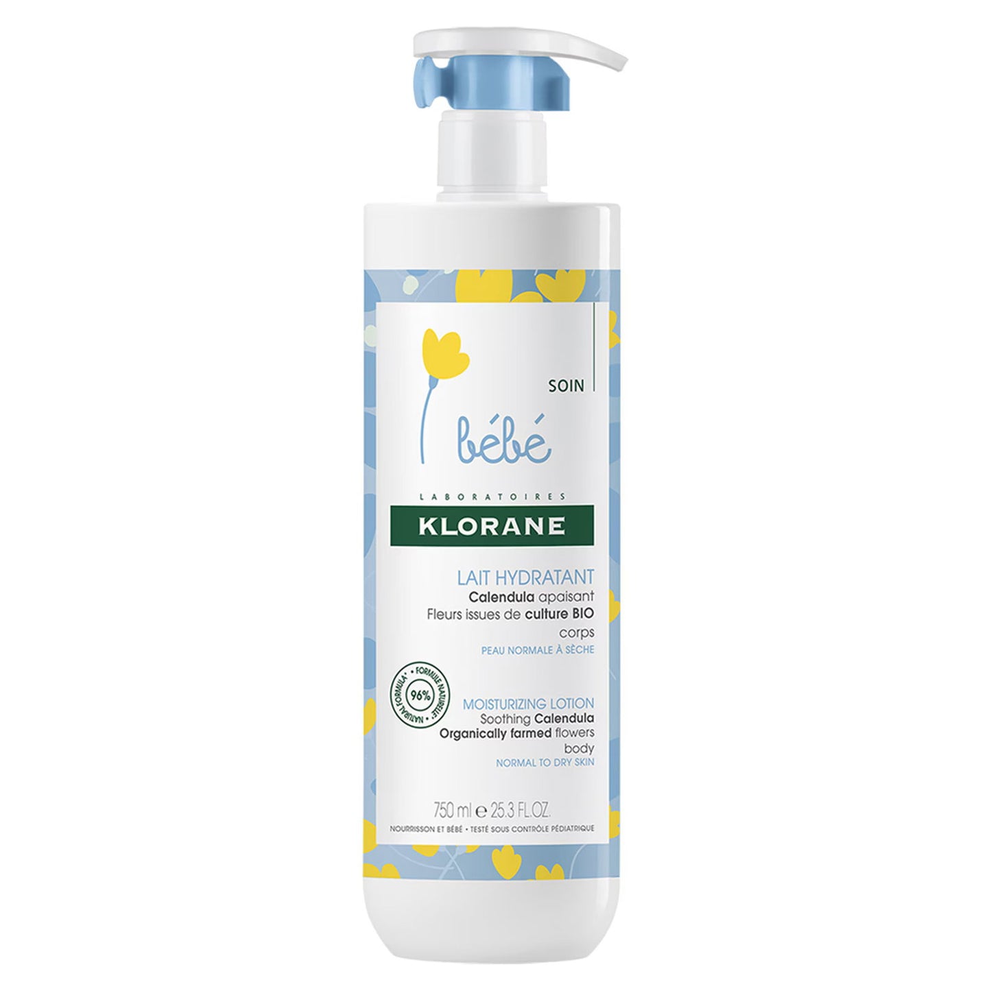 Klorane, Bebe, Calendula, Moisturising, Body Milk, 750 ml