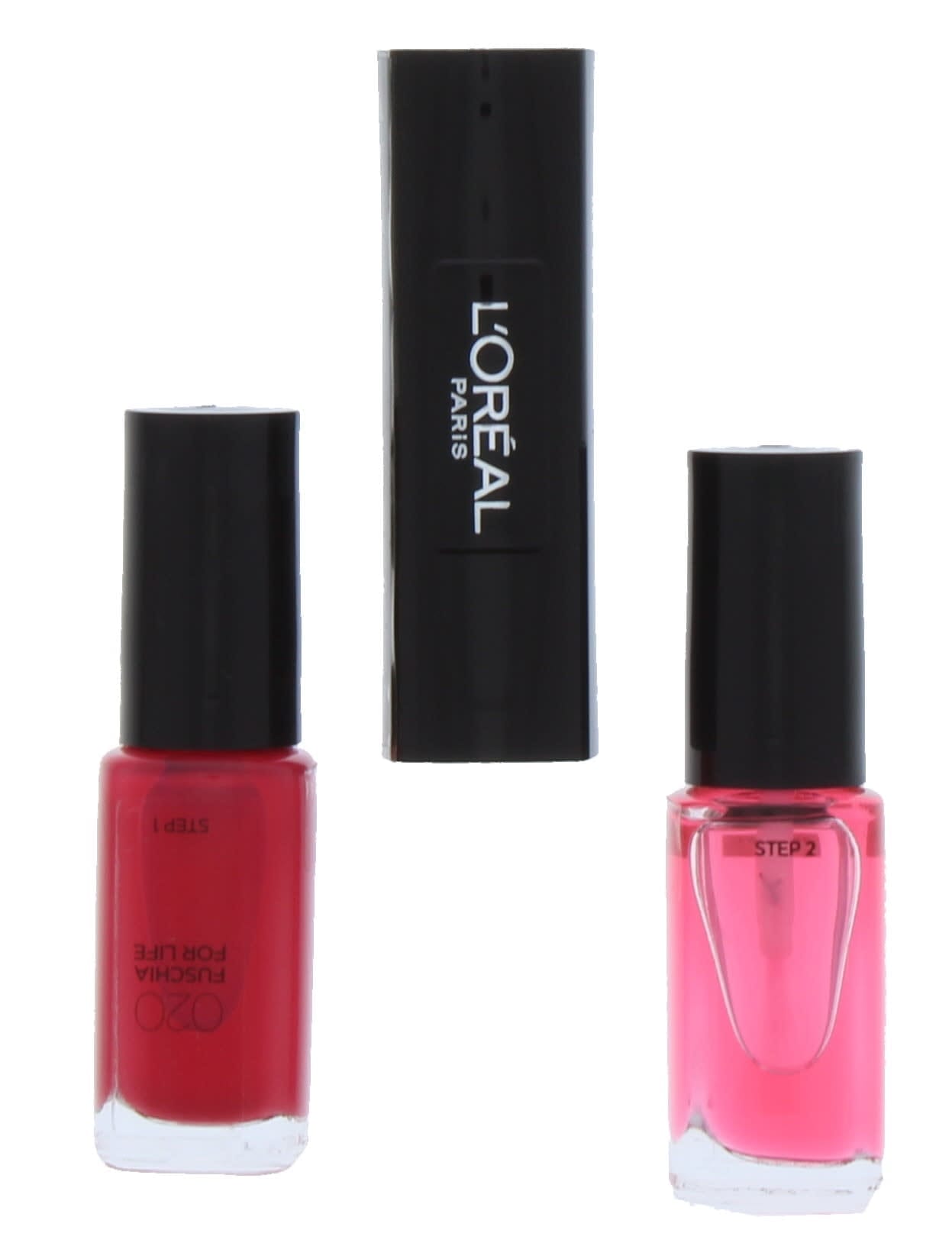 L'Oreal Paris, Infallible, Nail Polish 2-In-1, 020, Fuschia For Life, 2 x, 5 ml - view 2