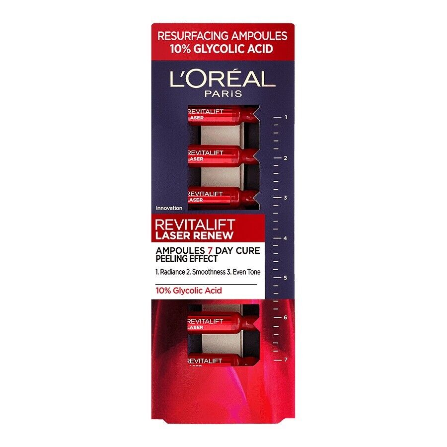 Set, L'Oreal Paris, Revitalift Laser Renew, Glycolic Acid, Peeling, Ampoules Treatment Serum, For - view 2