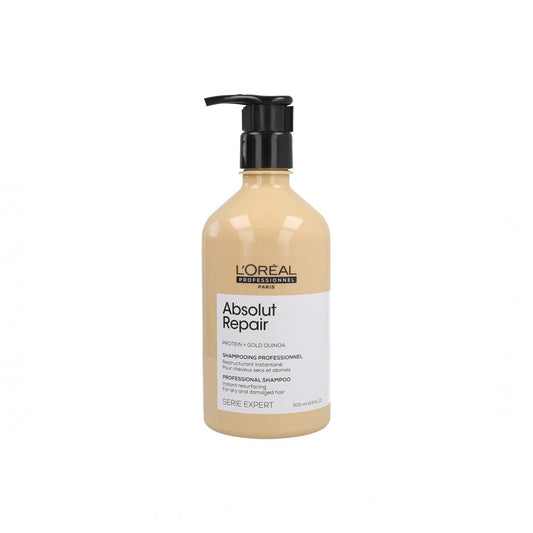 L'Oreal Professionnel, Serie Expert Absolut Repair, Protein + Gold Quinoa, Hair Shampoo, Instant Resurfacing, 500 ml
