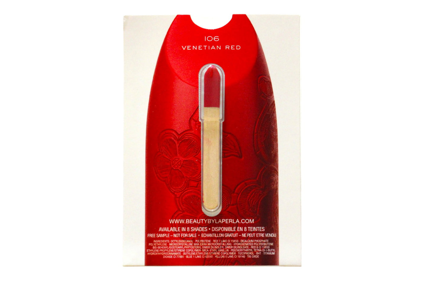 La Perla, Matte Silk, Matte, Cream Lipstick, 106, Venetian Red, 0.08 g *Sample
