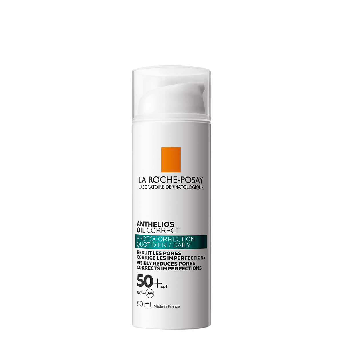 La Roche-Posay, Anthelios Oil Correct, Corrects Imperfections, Gel Cream, SPF 50+, 50 ml