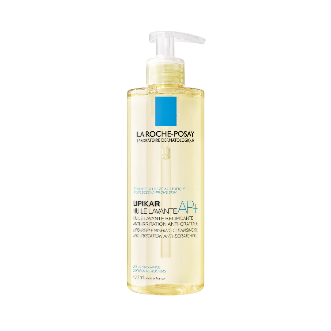 La Roche-Posay, Lipikar AP+, Anti-Scratching & Soothing, Shower Oil, Very Dry/Irritated To Atopic Sensitive Skin, 400 ml