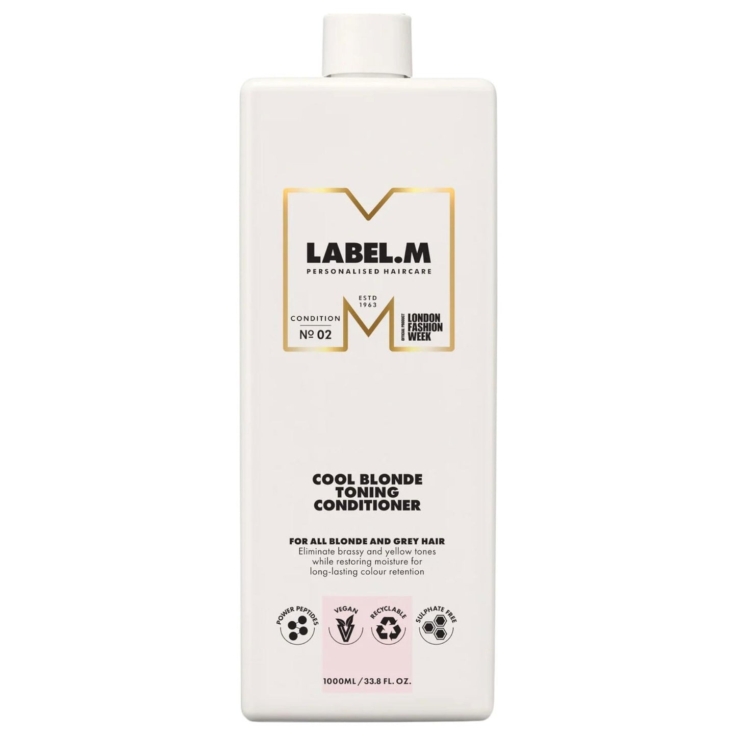 Label.M, Cool Blonde, Hair Conditioner, For Neutralisation Of Yellow Tones, 1000 ml