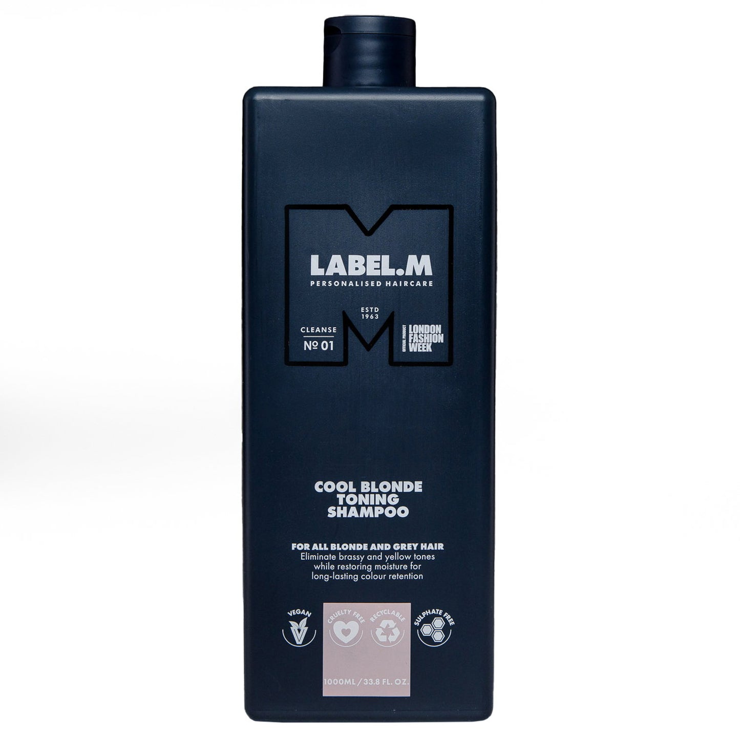 Label.M, Cool Blonde, Hair Shampoo, For Neutralisation Of Yellow Tones, 1000 ml