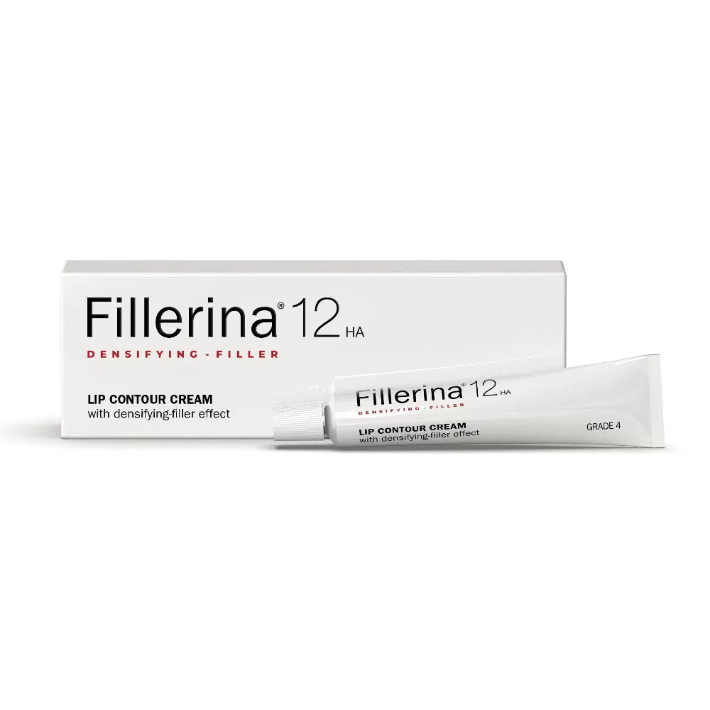 Labo Cosprophar Suisse, Fillerina 12HA Densifying Filler Grade 4, Hydrate & Firm, Cream, For Lips Contour, 15 ml