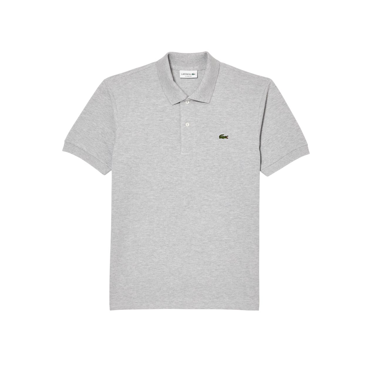 Lacoste, Classic Fit, Short Sleeve, Men Textile T-Shirt, Gray, L1264-00 CCA, Size S