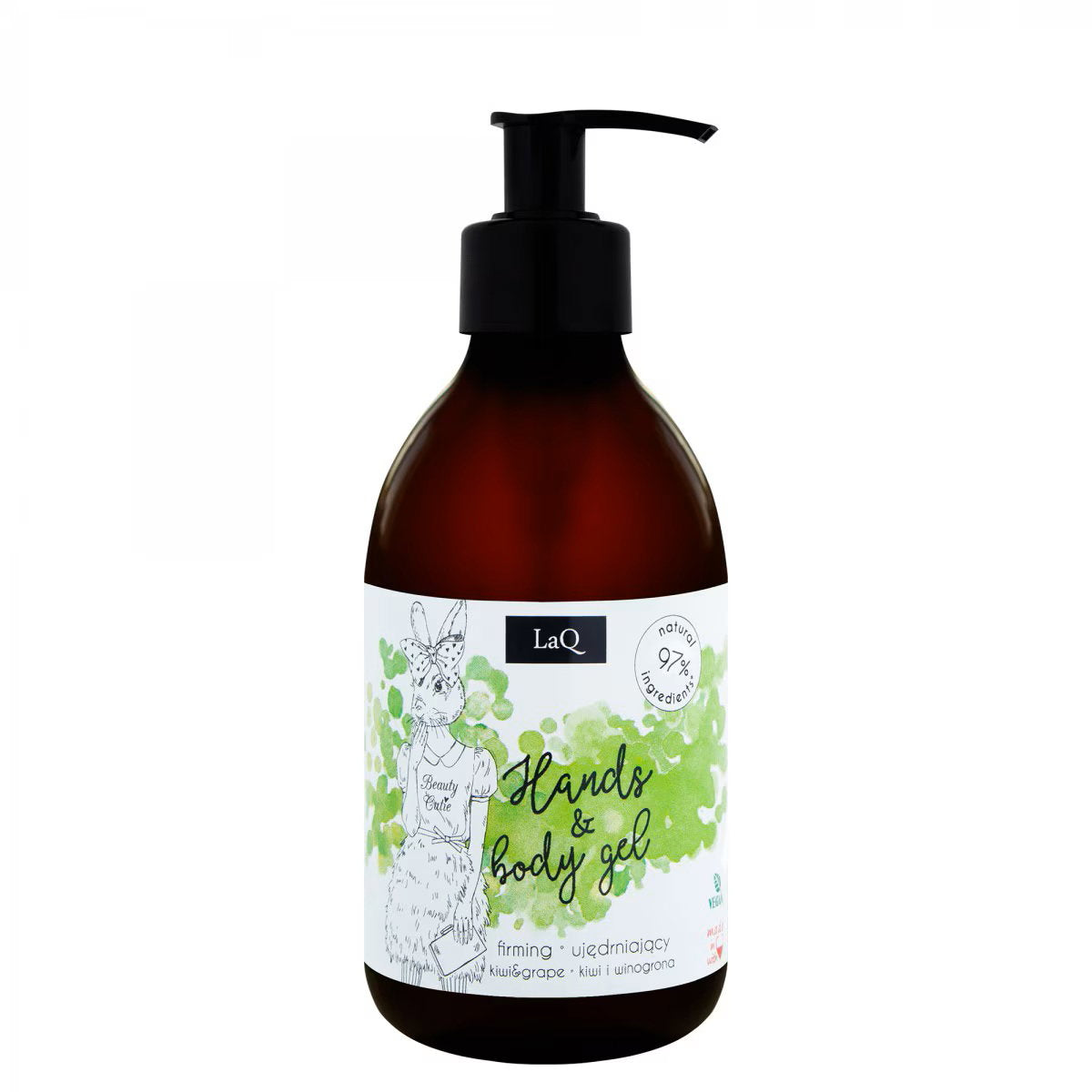 LaQ, Kiwi & Grape, Cleansing & Hydrating, Shower Gel, All Skin Types, 300 ml