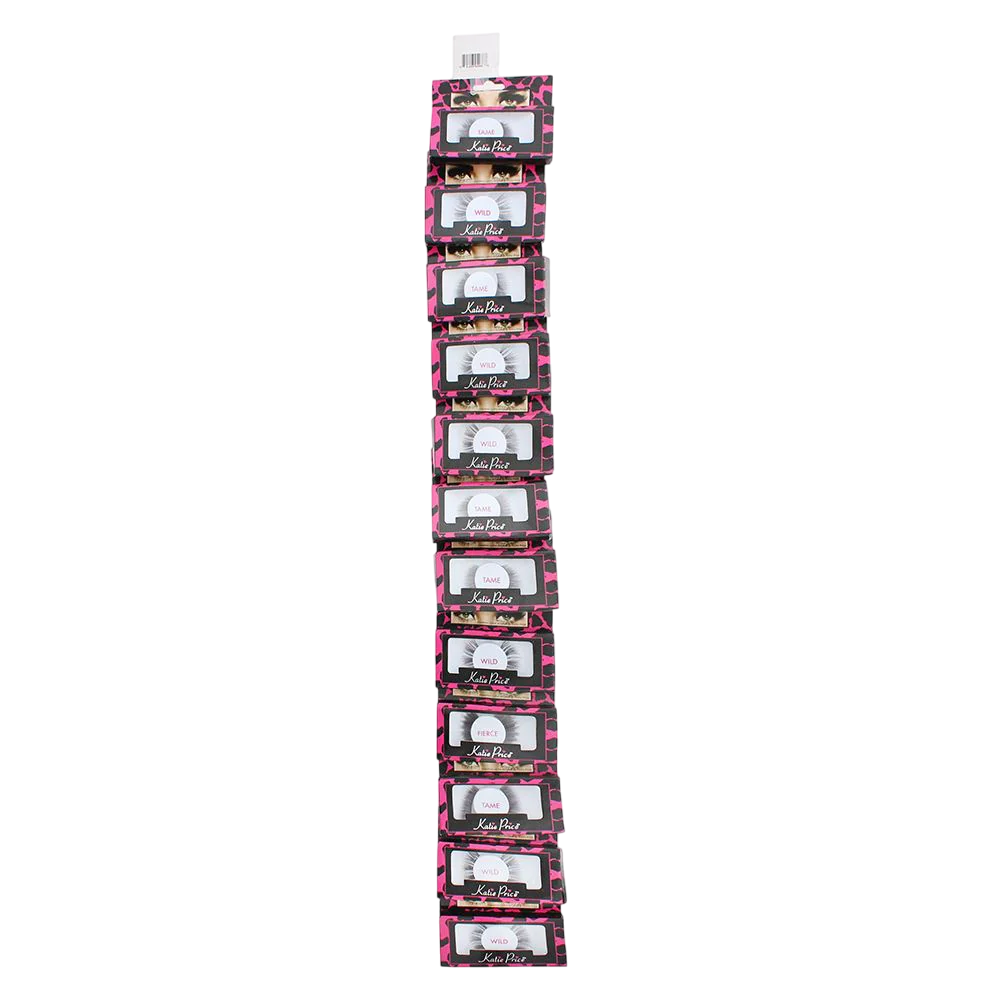 Set, Katie Price, Clip Strip, False Eyelashes, 12 pcs