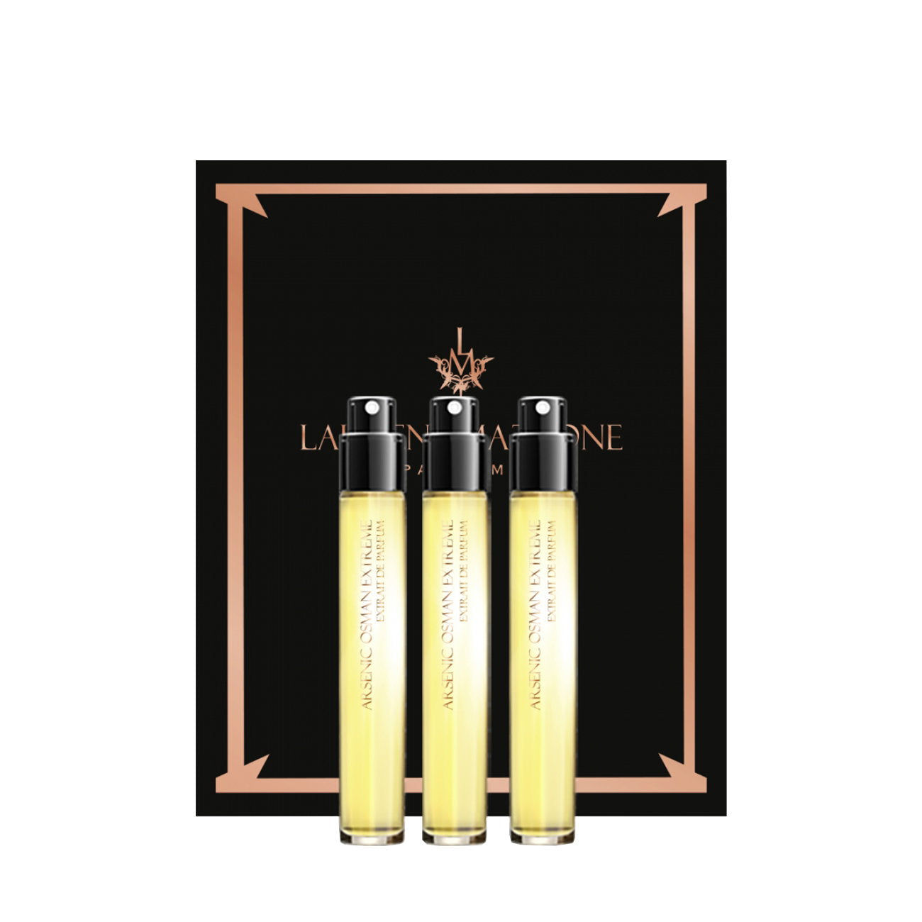 Set Trio, Laurent Mazzone, Arsenic Osman Extreme, Extrait De Parfum, Unisex, 3 pcs, 15 ml *Miniature