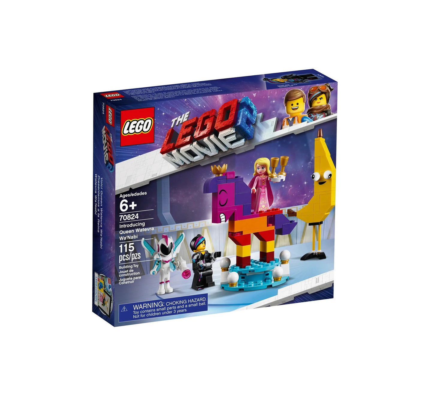 Lego, The Lego Movie 2, Introducing Queen Watevra Wa`Nabi, Construction Set, 70824, For Girls, 6+ years, 115