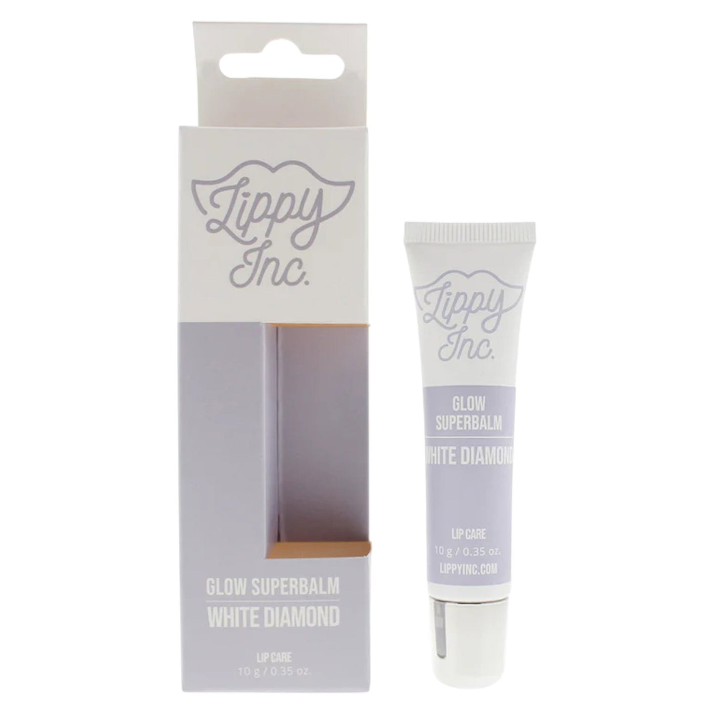 Lippy Inc., Glow Superbalm White Diamond, Glossy Finish, Lip Balm, 10 g
