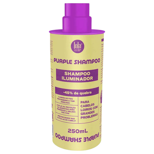 Lola Cosmetics, Purple, Hair Shampoo, Counteracts Yellow Or Orange Tones, 250 ml