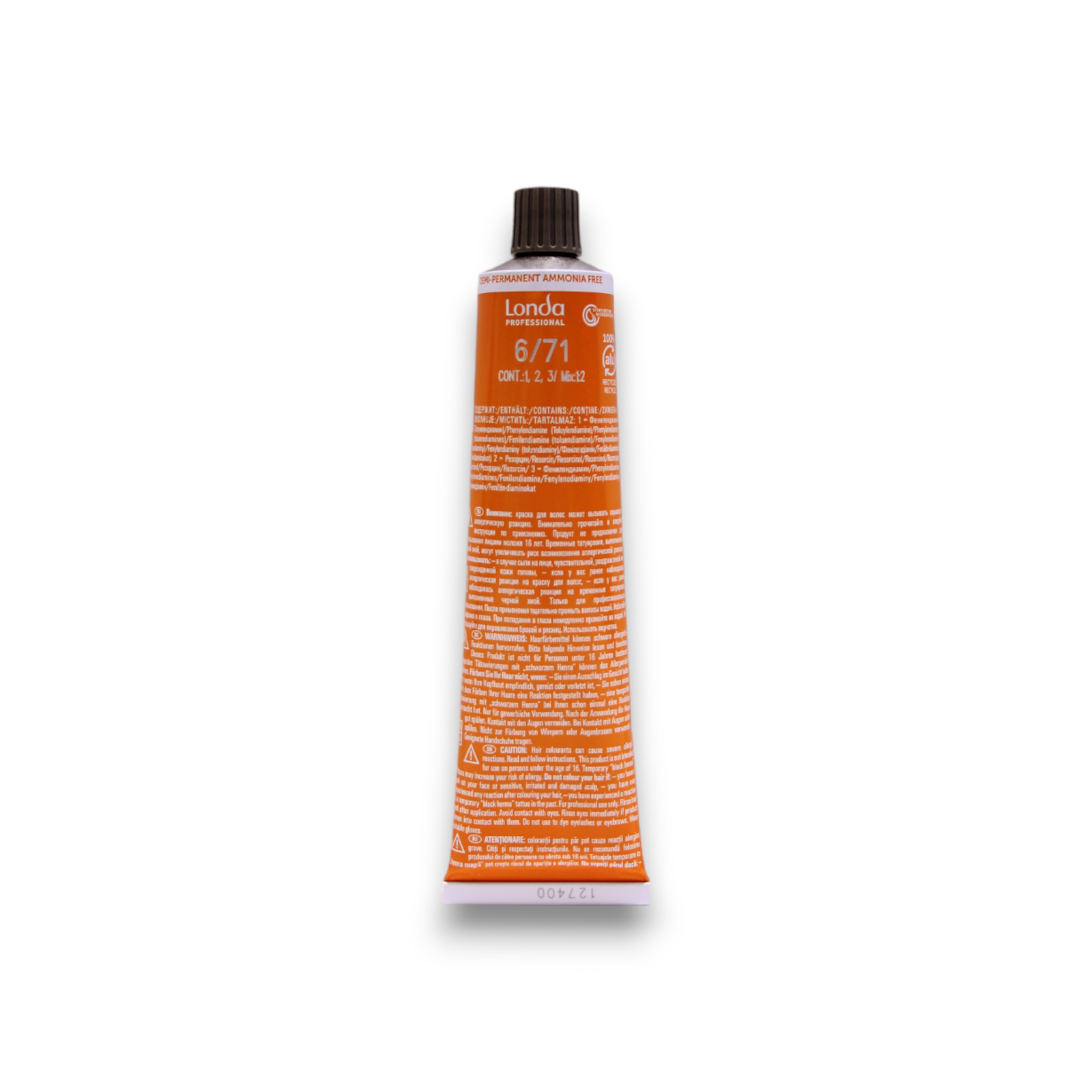 Londa Professional, Londacolor, Ammonia-Free, Demi-Permanent Hair Dye, 6/71 , 60 ml - view 2