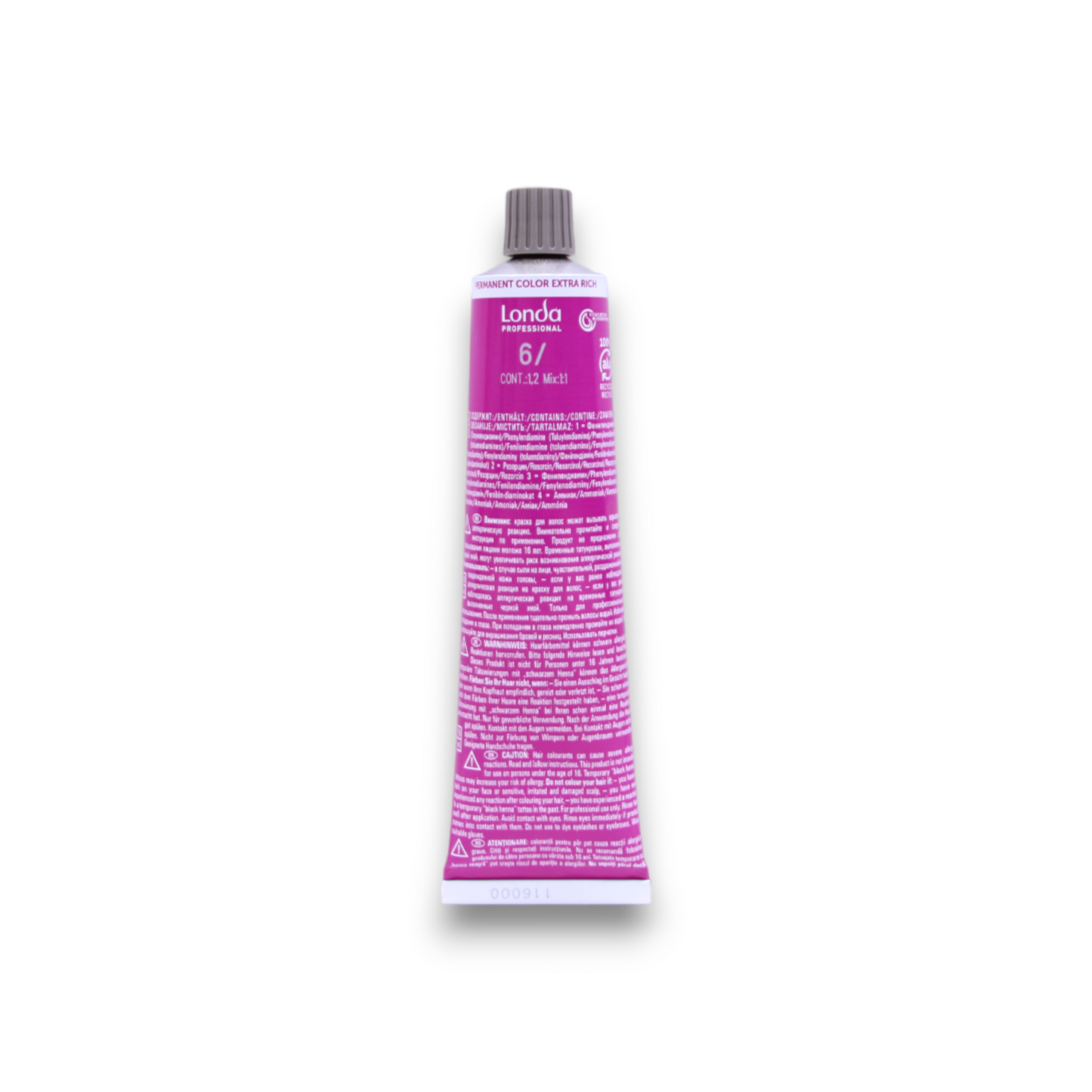 Londa Professional, Londacolor, Permanent Hair Dye, 6 , 60 ml - view 2