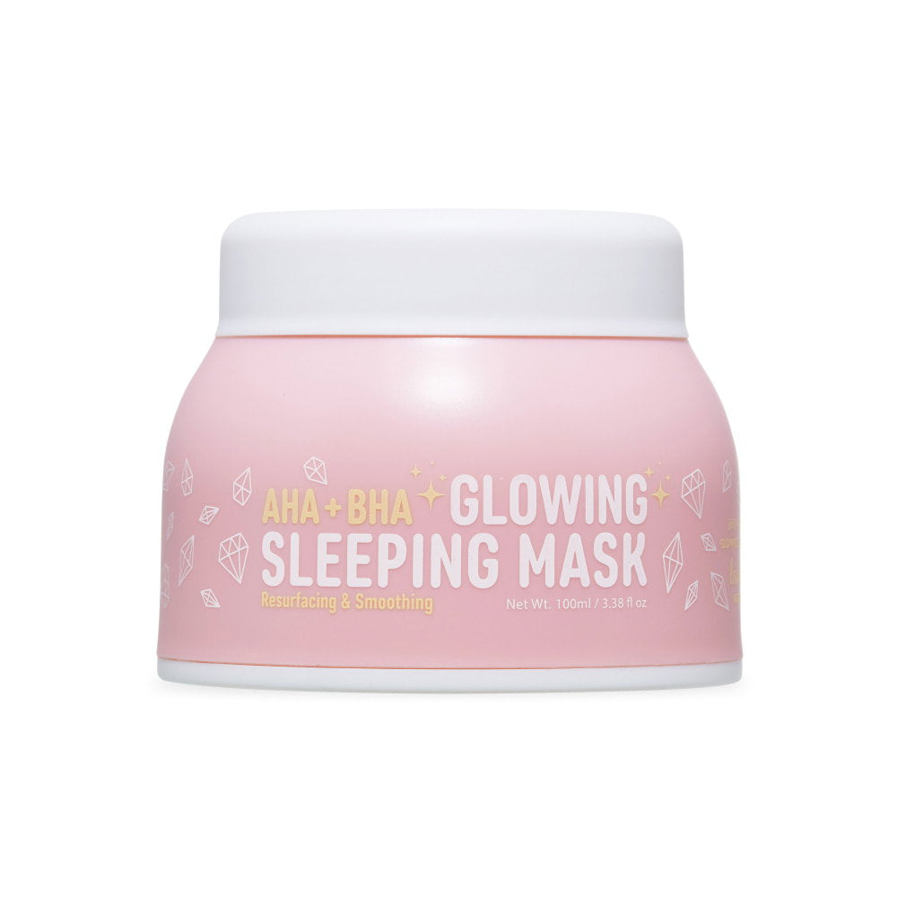 Look At Me, AHA + BHA Glowing Sleeping, Resurfacing, Night Sleeping Mask, 100 ml